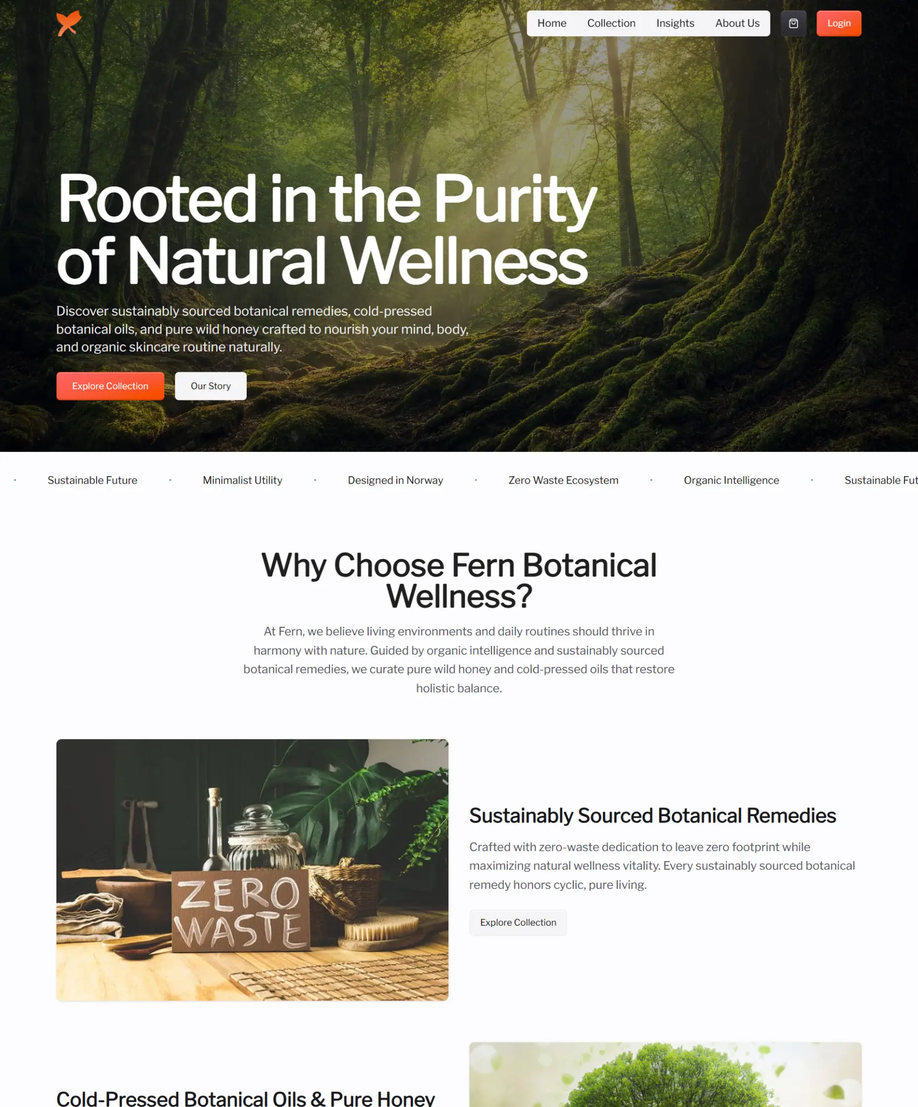 Fern — Ecommerce · Storefront + Dashboard
