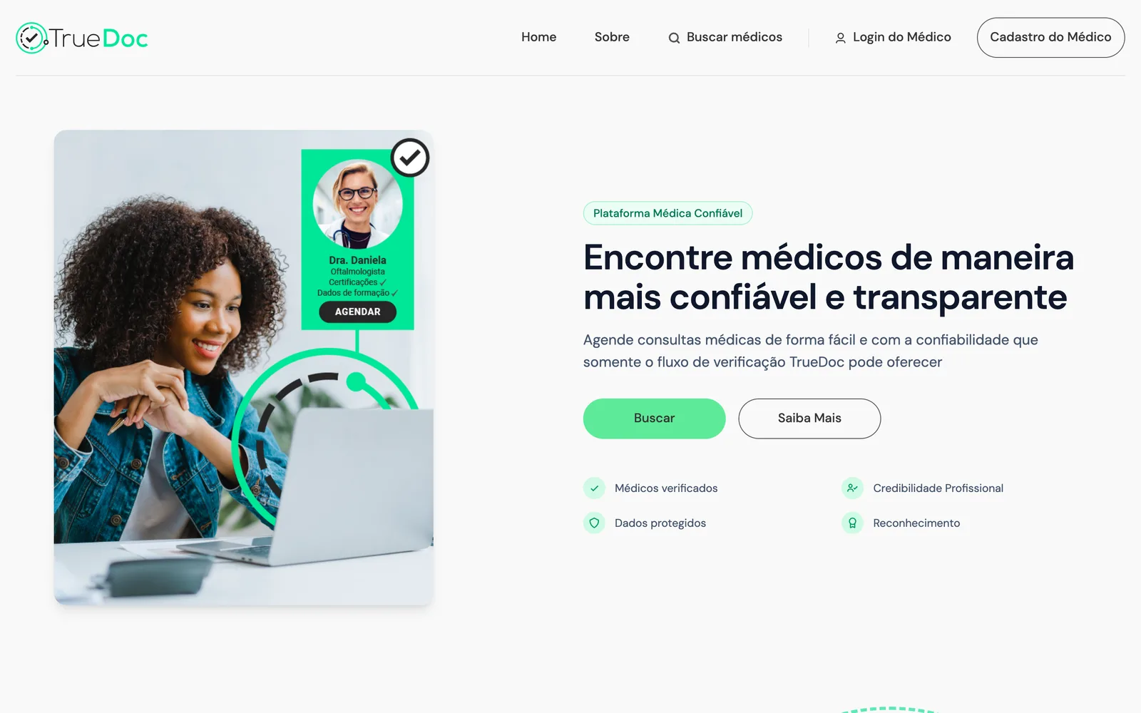 TrueDoc — HealthTech · Marketplace